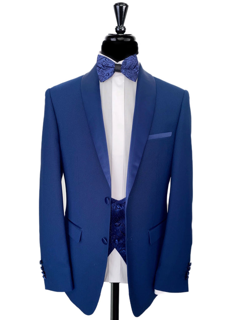 Buy Men Blue Check Ultra Slim Fit Formal Four Piece Suit Online - 282269 |  Van Heusen