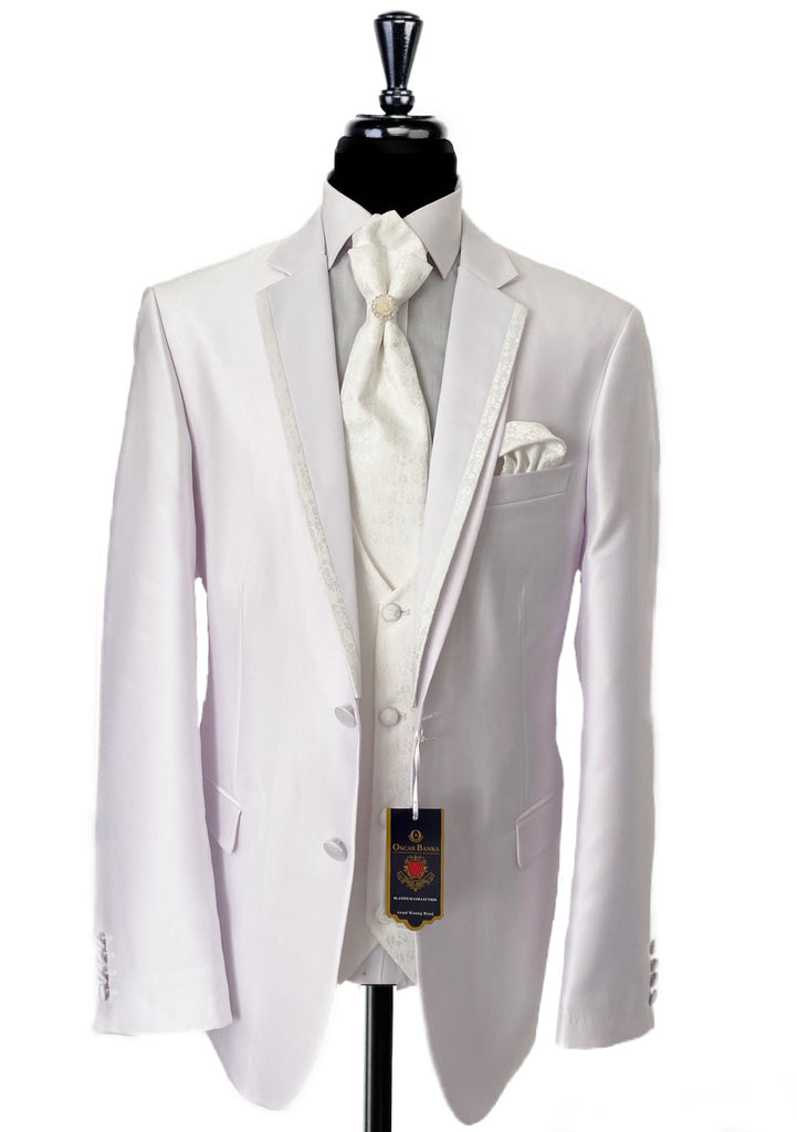 MAKROM Ivory 5 Piece Wedding Suit