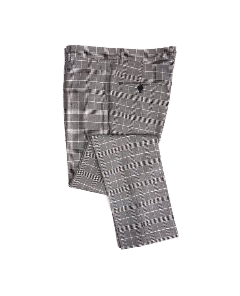 MARC DARCY Ross Grey Check 3 Piece Suit