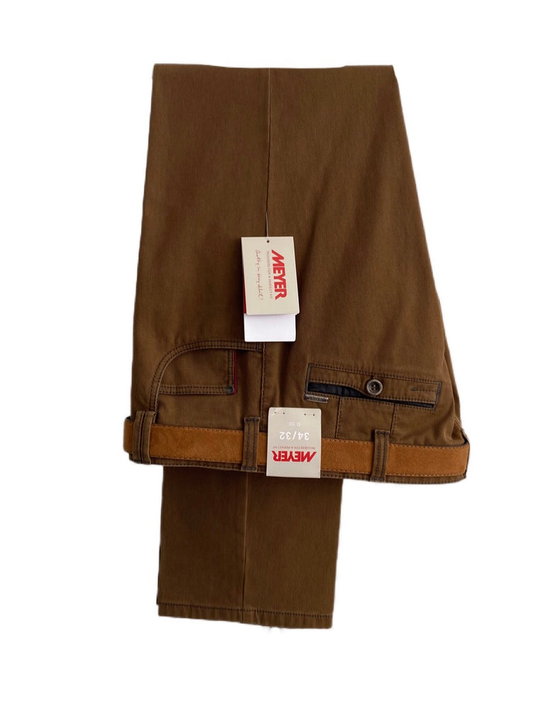 MEYER Diego Brown Tapered Trousers