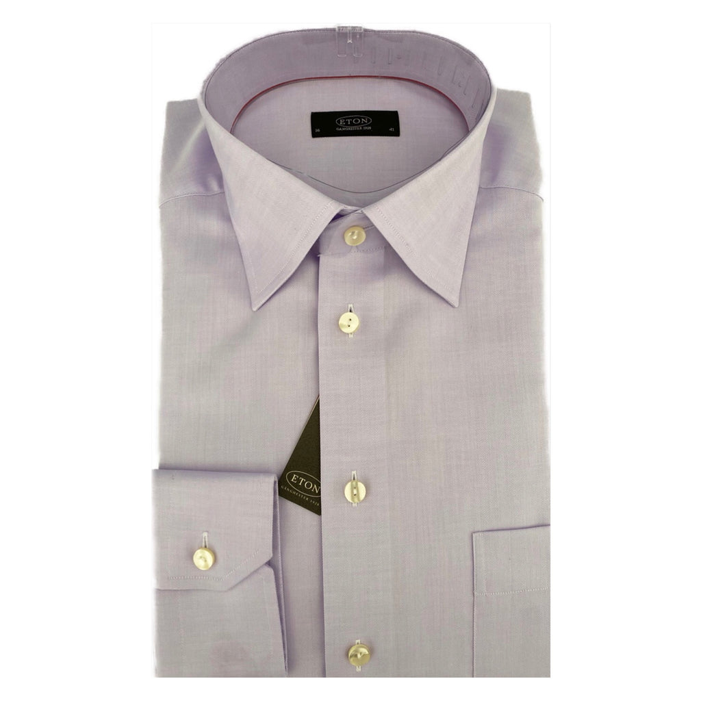 ETON Lilac Herringbone Regular Fit Shirt