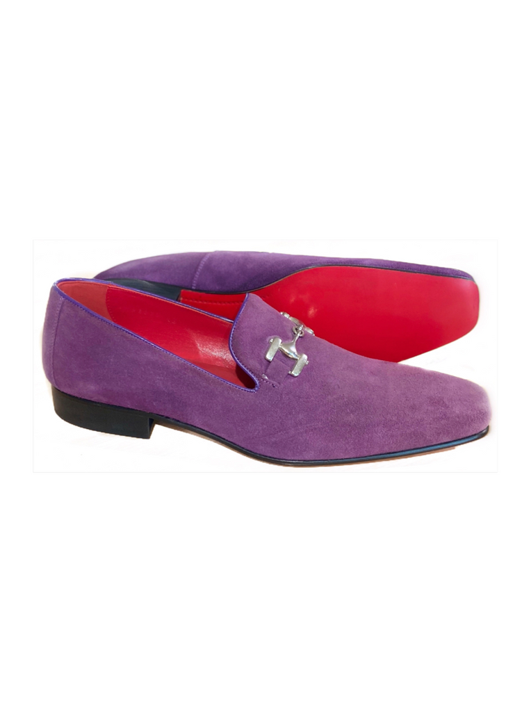 JACK MICHAEL Lilac Suede with Metal Band Shoe